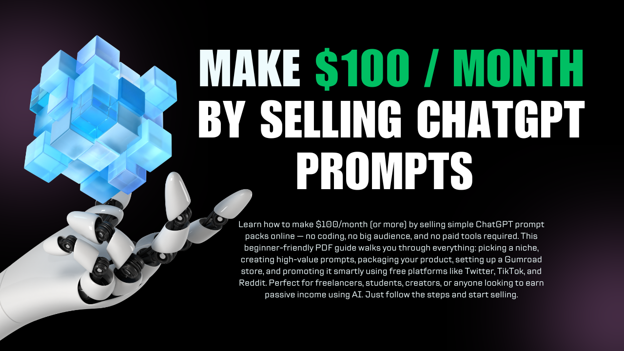Make $100_Month by Selling ChatGPT Prompts